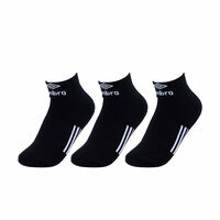Pack 3 Calcetas Deportivas de Algodón Hombre Umbro Negro