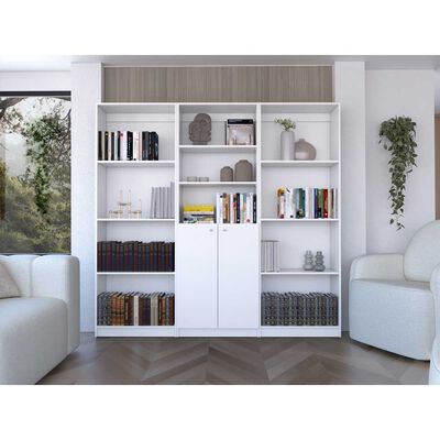 2 Estantes 4 Repisas + Estante 2 Puertas TuHome Home Blanco