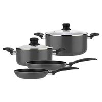 Batería de Cocina Aluminio Fantuzzi Gourmet Gris 6 Piezas