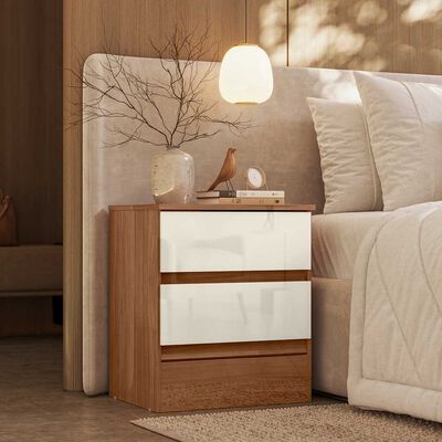 Imagen 1 del producto Velador Casanova Fit 2 Cajones Jequitiba Blanco