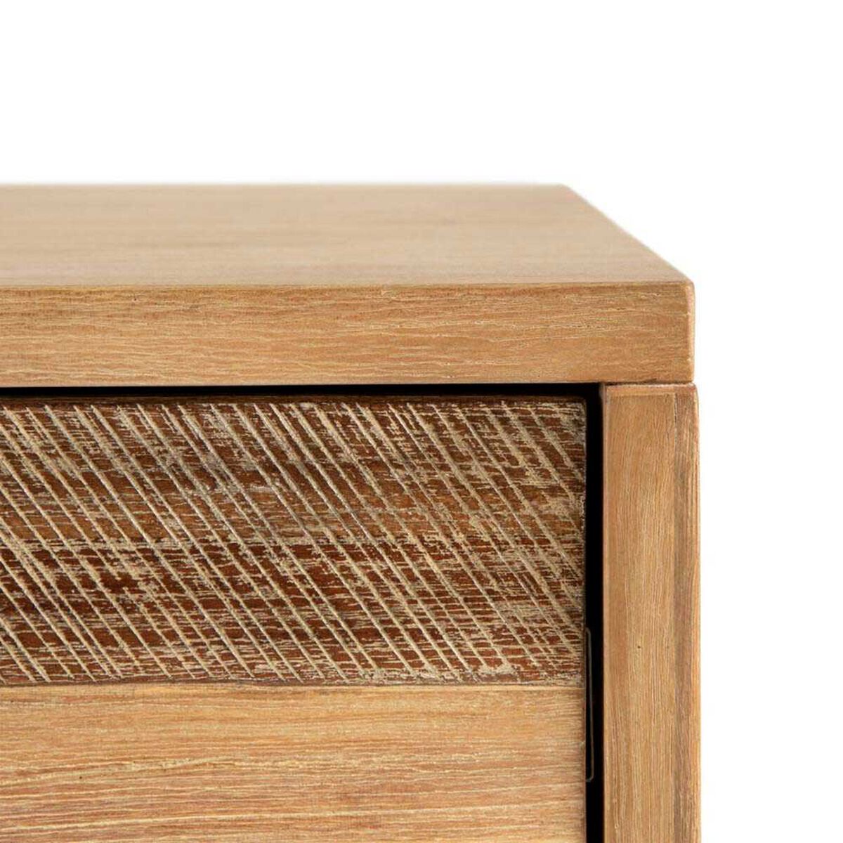 Velador CIC Loira/Neris 2 Cajones Gris Y Frente Mix Color