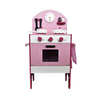 Cocina de Madera Gamepower Rosada con Accesorios