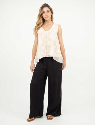 Imagen 2 del producto Blusa Sin Mangas Mujer Zibel Beige, Morado, Negro