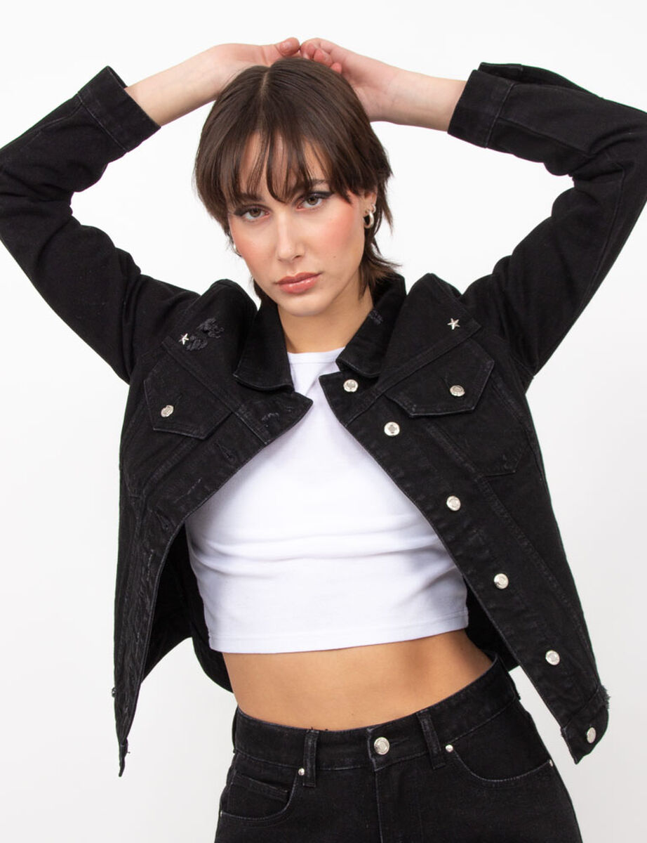 Chaqueta de Mezclilla Mujer Fiorucci