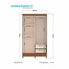 Clóset Casanova Fit 2 Puertas Correderas Jequitiba Blanco