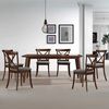 Juego de Comedor Home Mobili 6 Sillas Zagreb6 Café