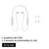 Audífonos Bluetooth In Ear SONY WI-C100/WZUC Blanco