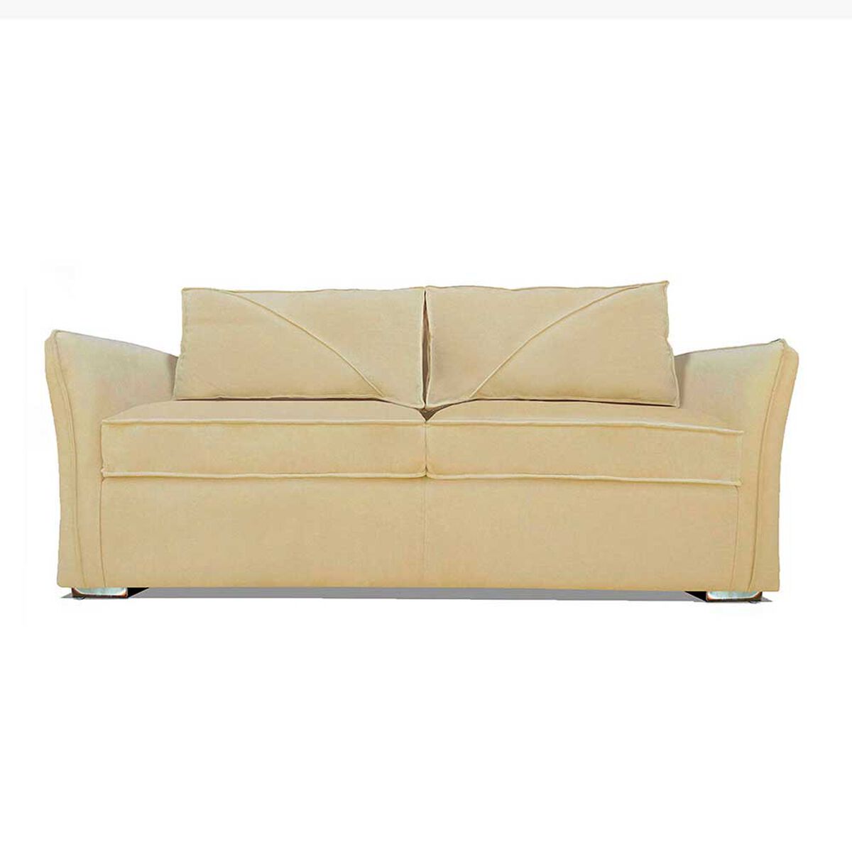 Sofá Elegant Detail Atlanta 3 Cuerpos Tela Beige