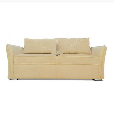 Sofá Elegant Detail Atlanta 3 Cuerpos Tela Beige