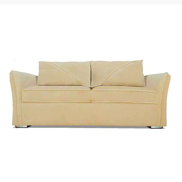 Sofá Elegant Detail Atlanta 3 Cuerpos Tela Beige