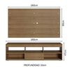 Rack + Panel Vekkahome Orlando 65" Café