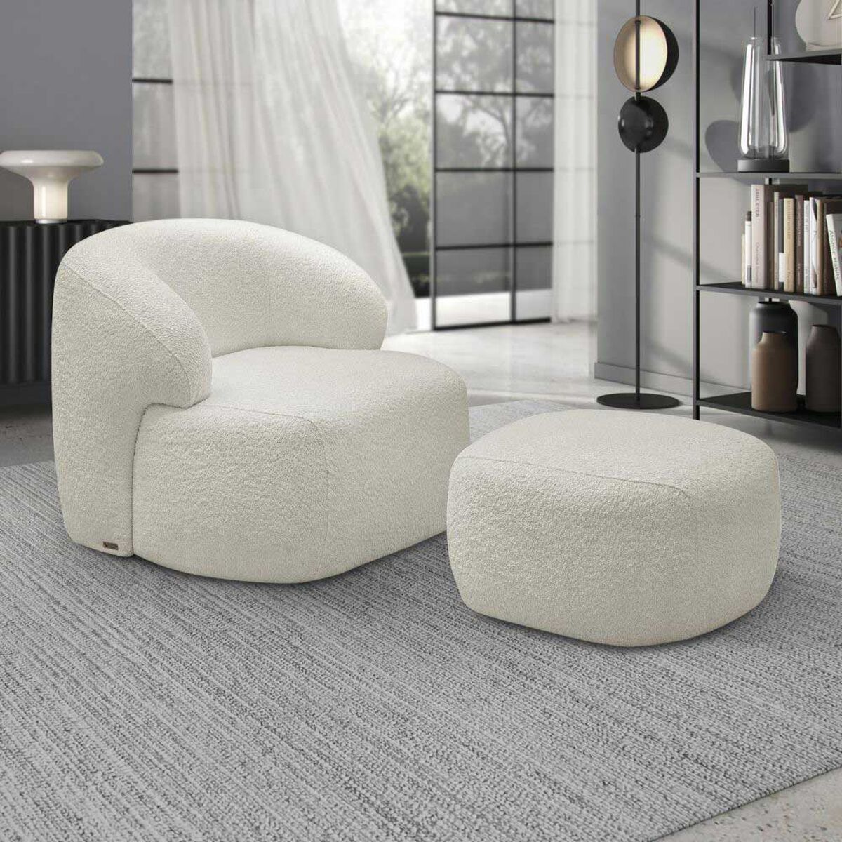 Poltrona Amuv Chandon Giratoria Beige