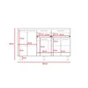 Combo Modulo Inferior con Top + Modulo Superior TuHome Hasselt Gris Rovere