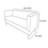 Sof&aacute; Latam Home Brescia 2 Cuerpos Blanco