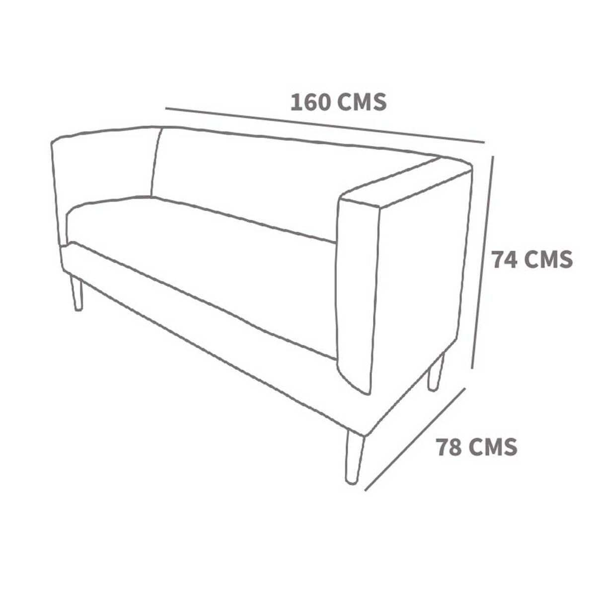 Sof&aacute; Latam Home Brescia 2 Cuerpos Blanco