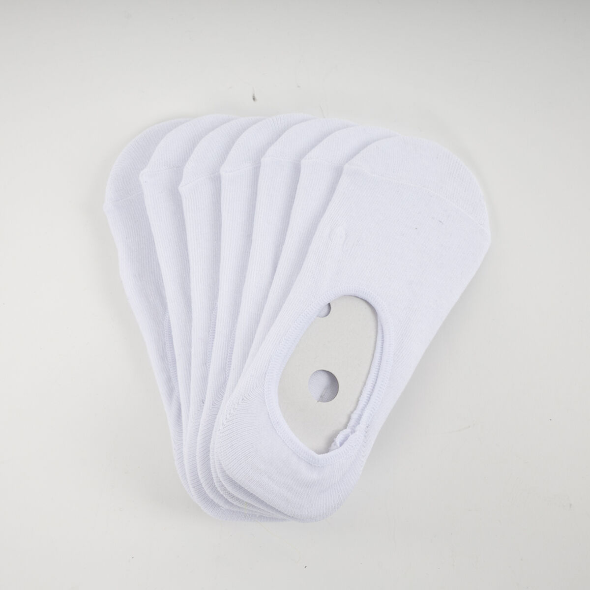 Pack 7 Calcetines Invisible Blanco Icono