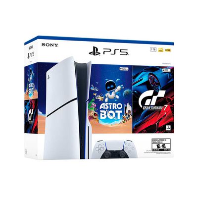 Imagen 2 del producto Consola Sony PlayStation PS5 Standard Slim 1 TB SSD + 1 Control + 2 Juegos físicos ASTRO BOT y Gran Turismo 7