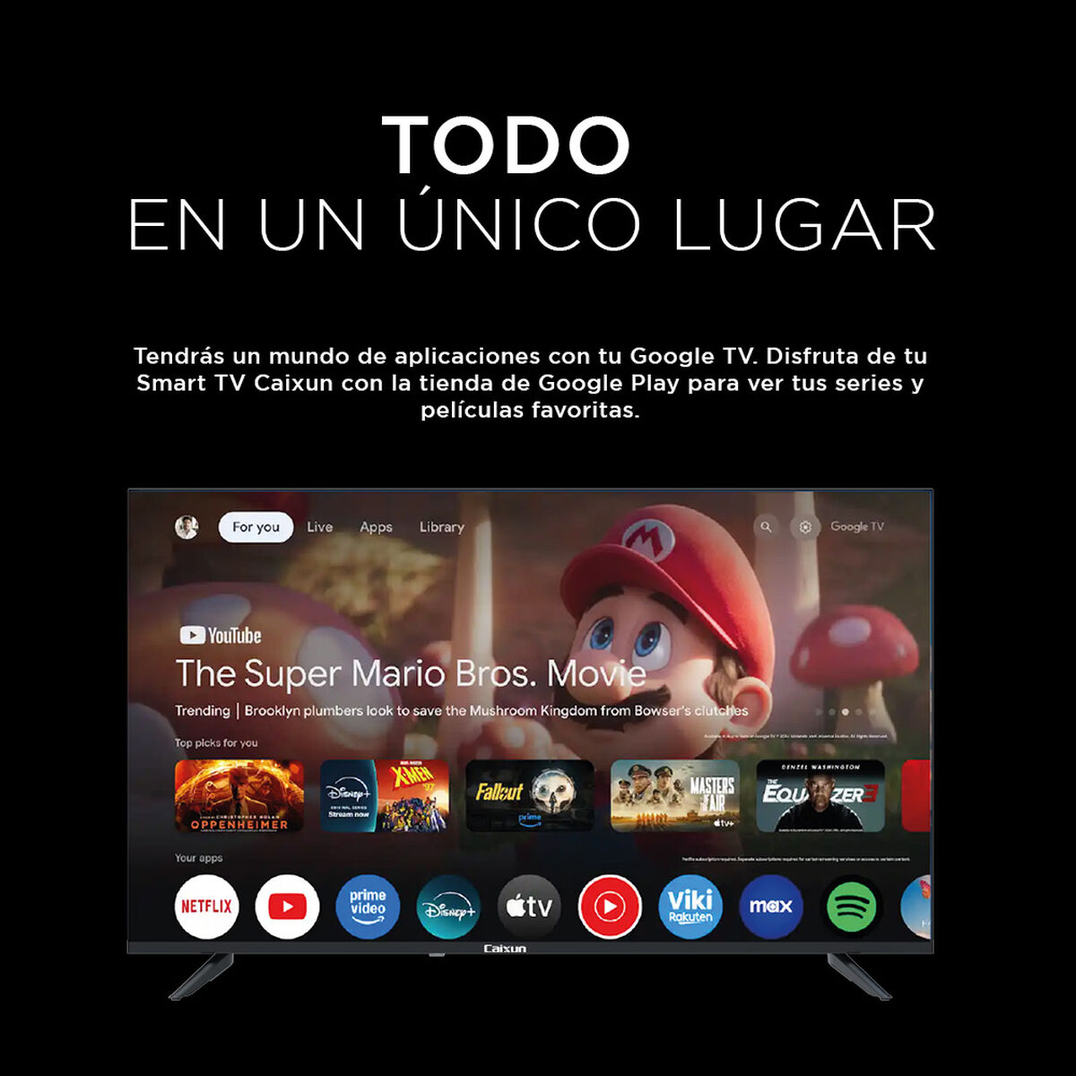 LED 50" Caixun C50V1UG Smart TV 4K UHD