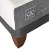 Cama Europea CIC 2 Plazas Smart + Respaldo + 2 Veladores  Milán