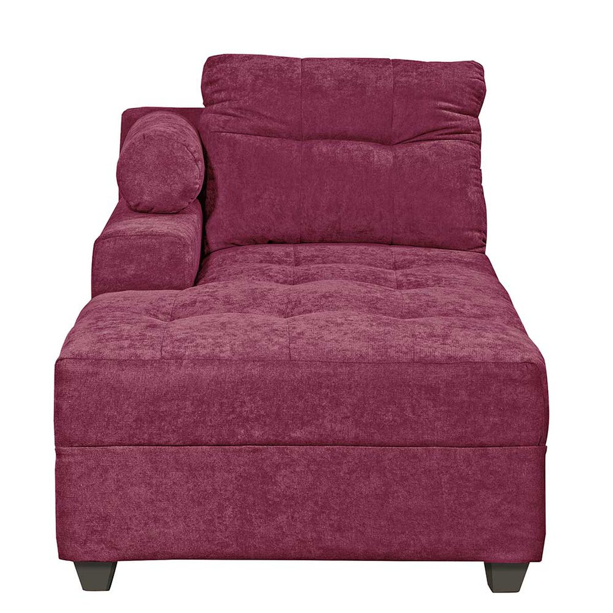 Sofá Seccional Innovamuebles Le Mans Doble Chaise 4 Cuerpos Burdeo