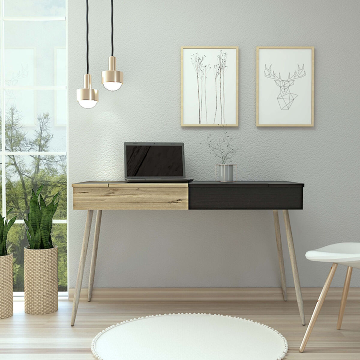 Escritorio TuHome Dubai 120 Duna/Wengue