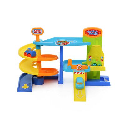 Parking 46X31X28Cms, Rampa Espiral, Ascensor, 3 Autos