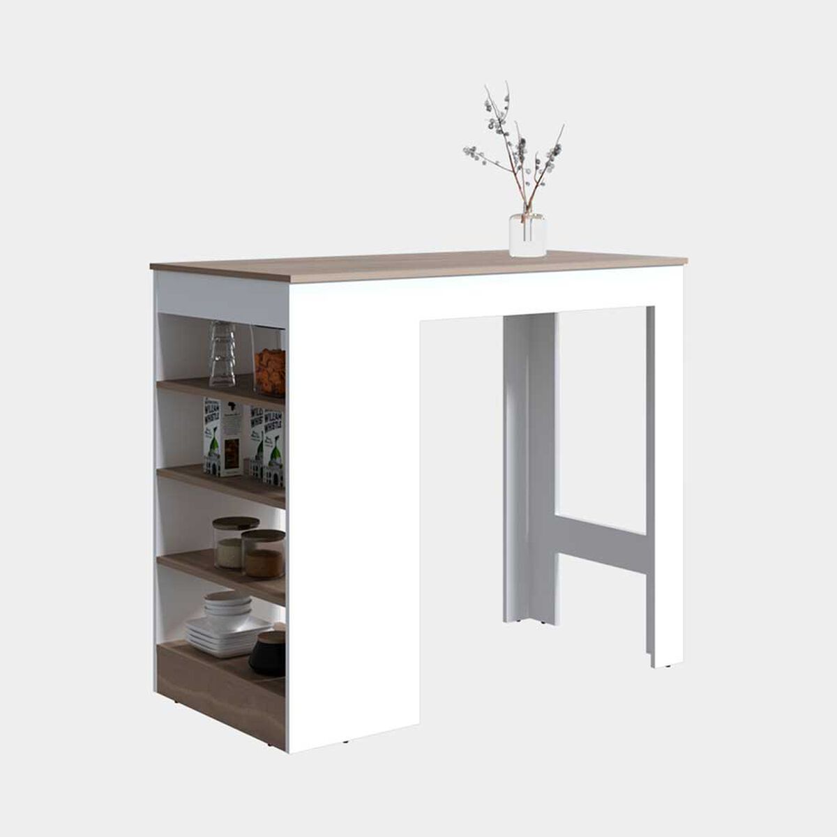 Isla de Cocina Tuhome Greer Blanco Positano