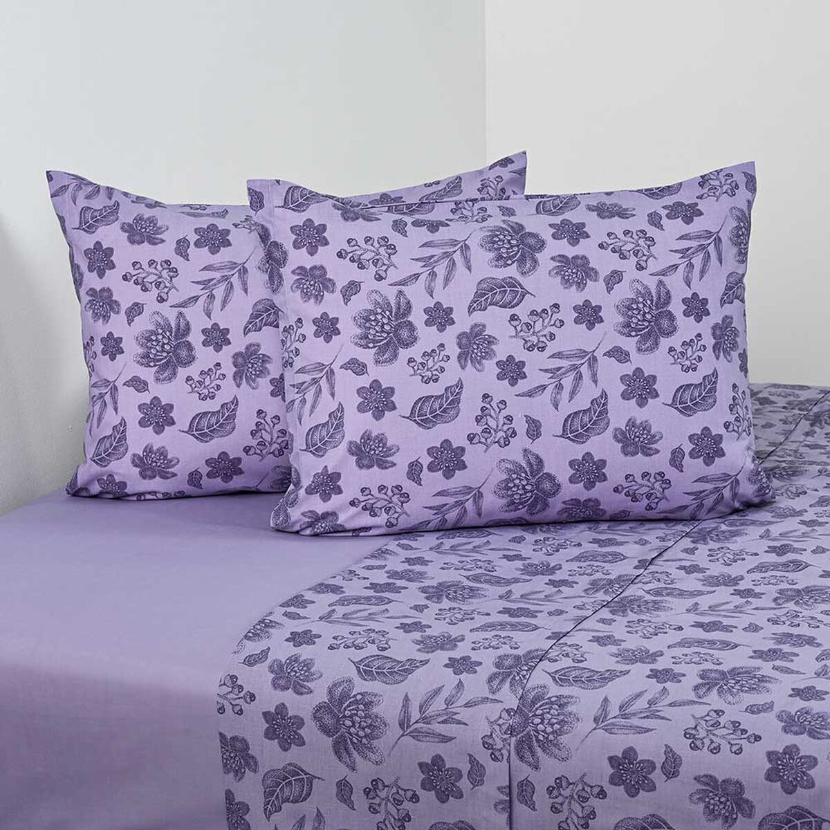 Juego de S&aacute;banas American Family King Lavande 144 Hilos Morado