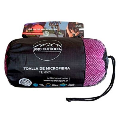 Imagen 2 del producto Toalla Microfibra Terry Morada Pro Outdoor
