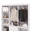 Clóset Vekkahome Americano 6 Puertas 2 Cajones Blanco