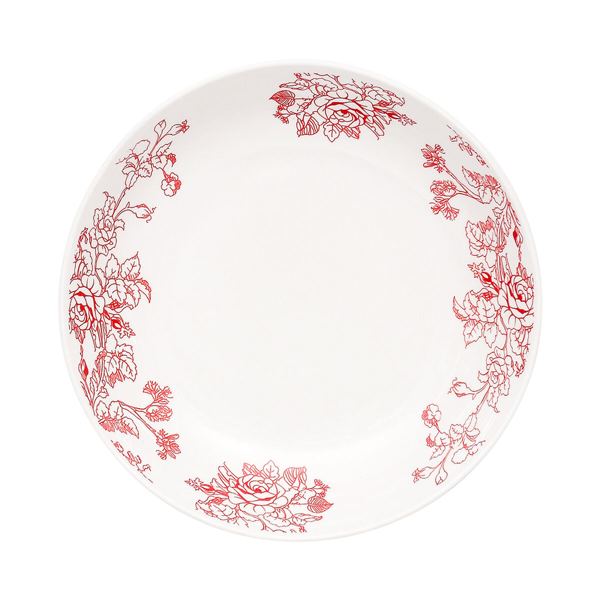 Set Platos Base Doral Flor 4 Piezas Cherry
