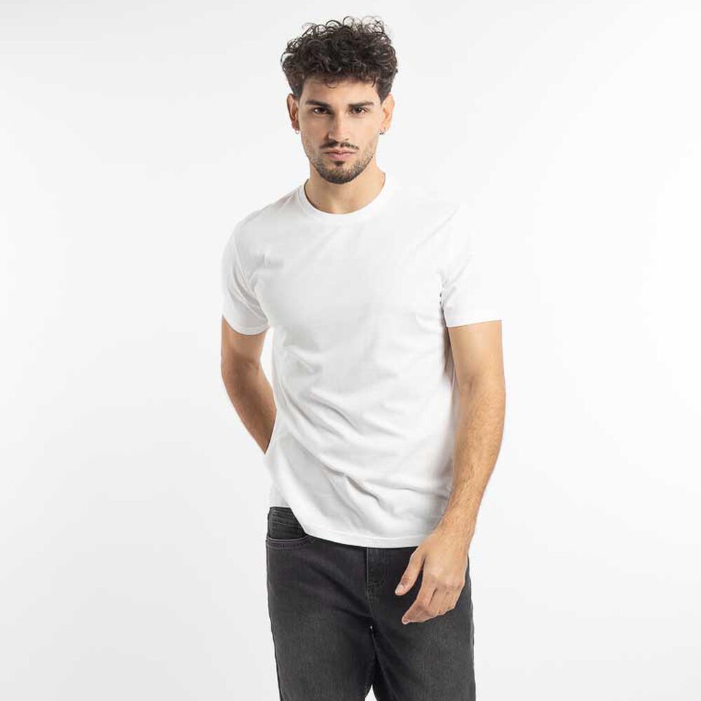 Polera Lisa Manga Corta Hombre Zibel