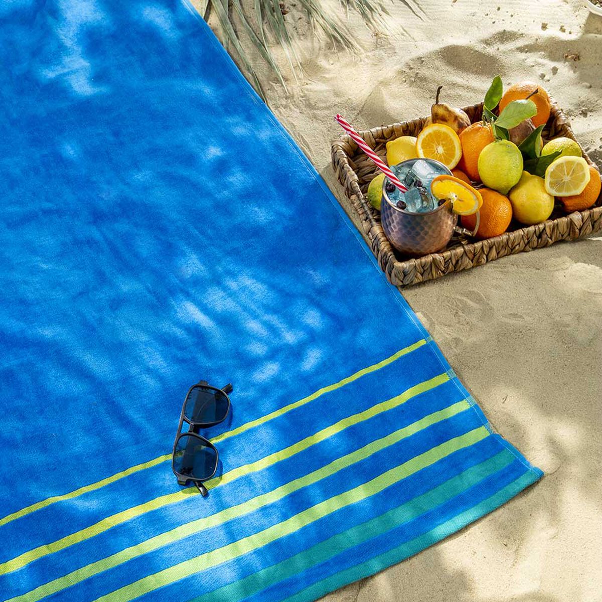 Toalla de Playa Jacquard Casanova Blue 86 x 160 cm