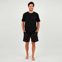 Pijama Manga Corta Hombre Soviet Negro