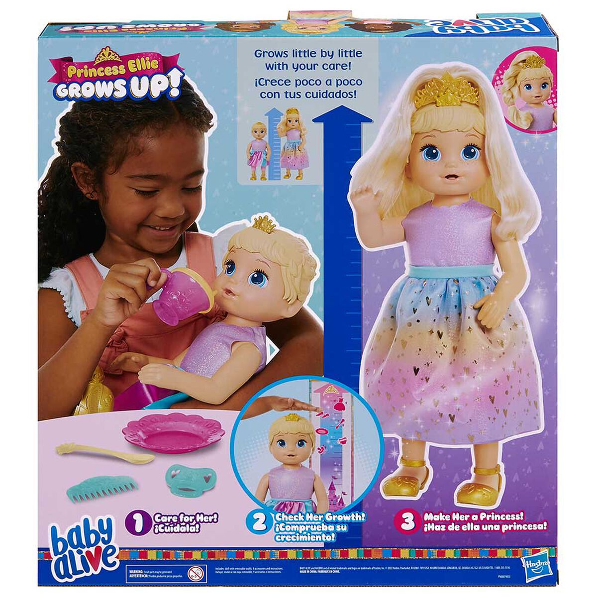 Muñeca Baby Alive Princess Ellie Bebé Cabello Rubio
