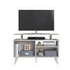 Rack TV Amuv Tokio Hasta 40" Blanco Café