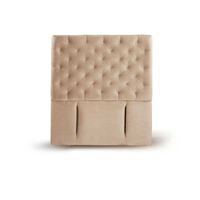 Respaldo Latam Home 1,5 Plazas Brescia Tela Velvet Beige