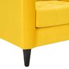 Sillón Bodevir Retro Felpa 1 Cuerpo Amarillo