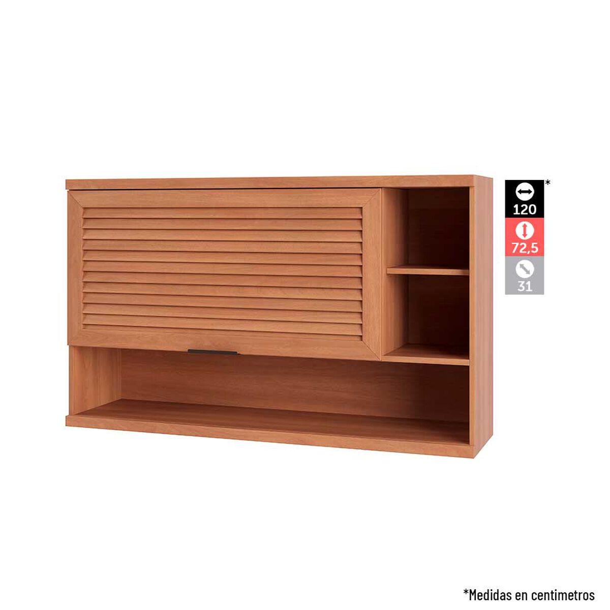 Modulo Aéreo Roca Macadamia 1 Puertas Canela