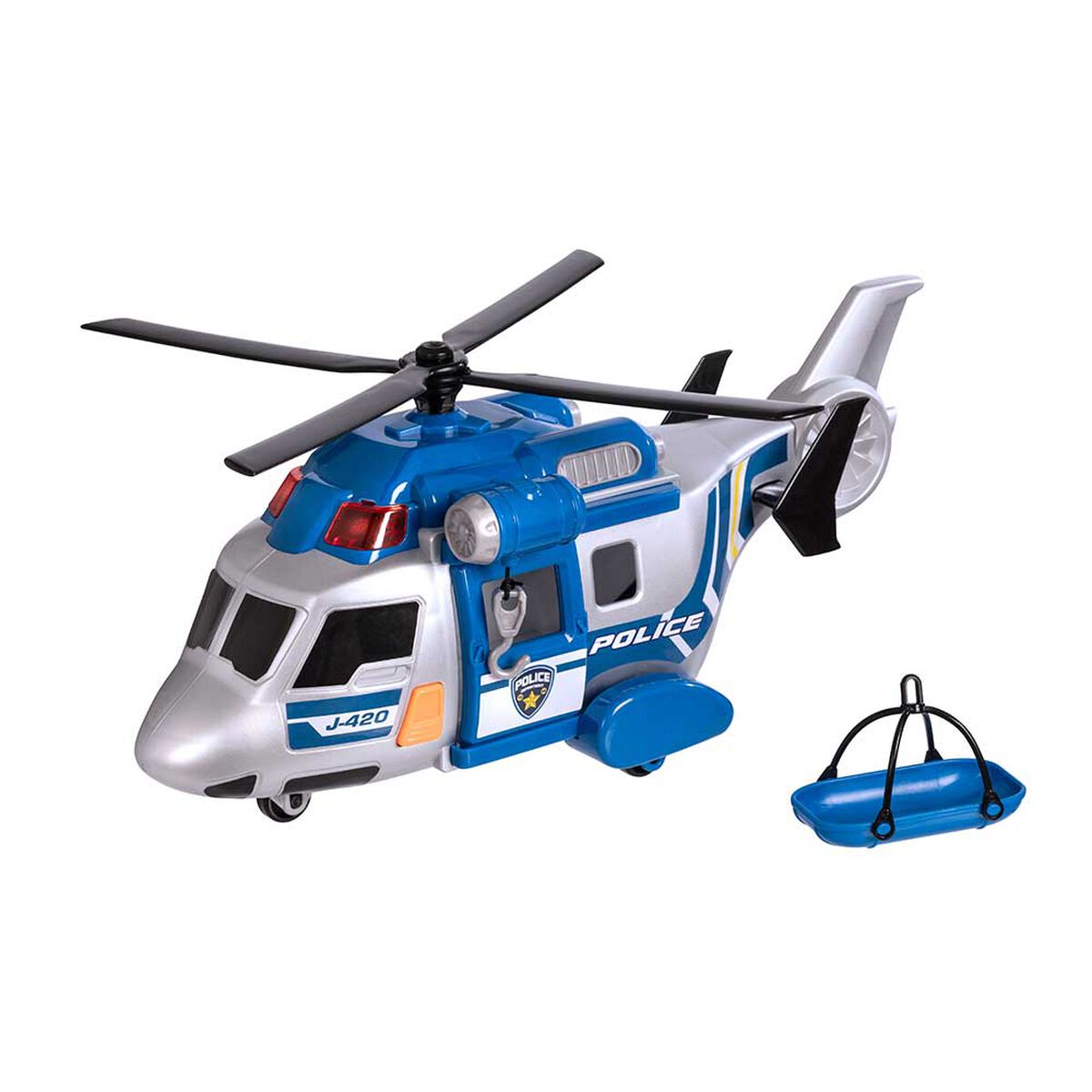 Helicóptero Policial con Luz y sonido Teamsterz