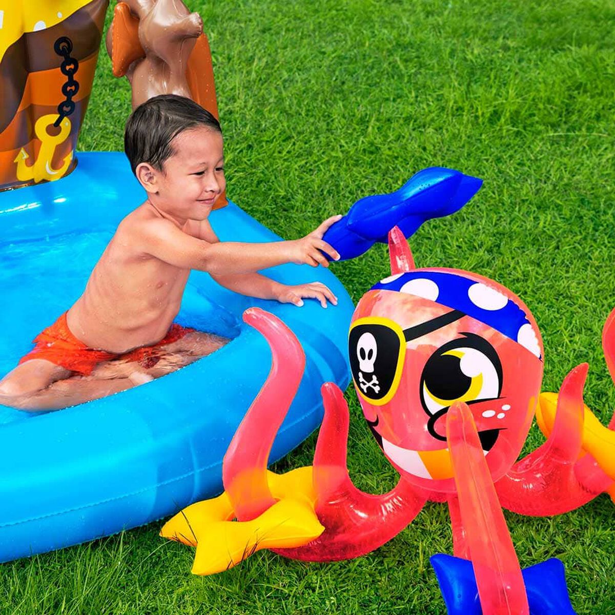 Piscina Inflable Barco Pirata Azul Bestway