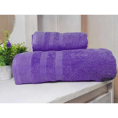 Set Toallas de Baño Illusions 2 Piezas Morado