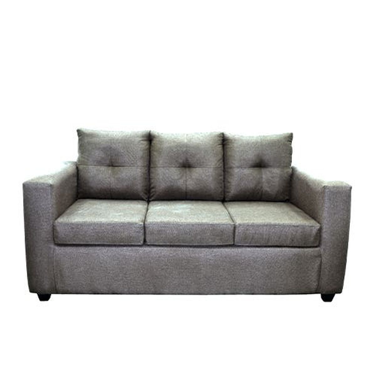 Juego de Living Koliat Toronto Sofá 3 Cuerpos + Dos Sillones 1 Cuerpo Gris