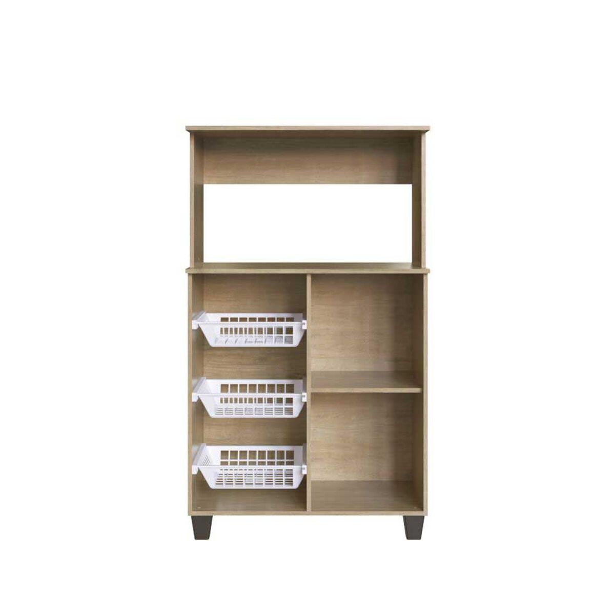 Mueble para Microondas Amuv Habana Café Blanco
