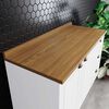 Mueble de Cocina Home Mobili Americana 3 Cajones 2 Puertas Blanco