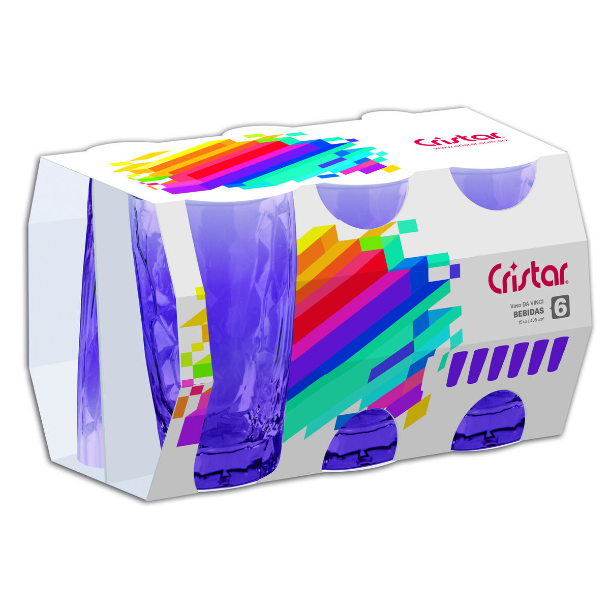 Set de Vasos Cristar Davinci 330,5 cc.