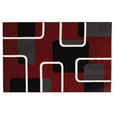 Imagen 1 del producto Bajada de Cama Idetex Carved Rojo 80 x 120 cm