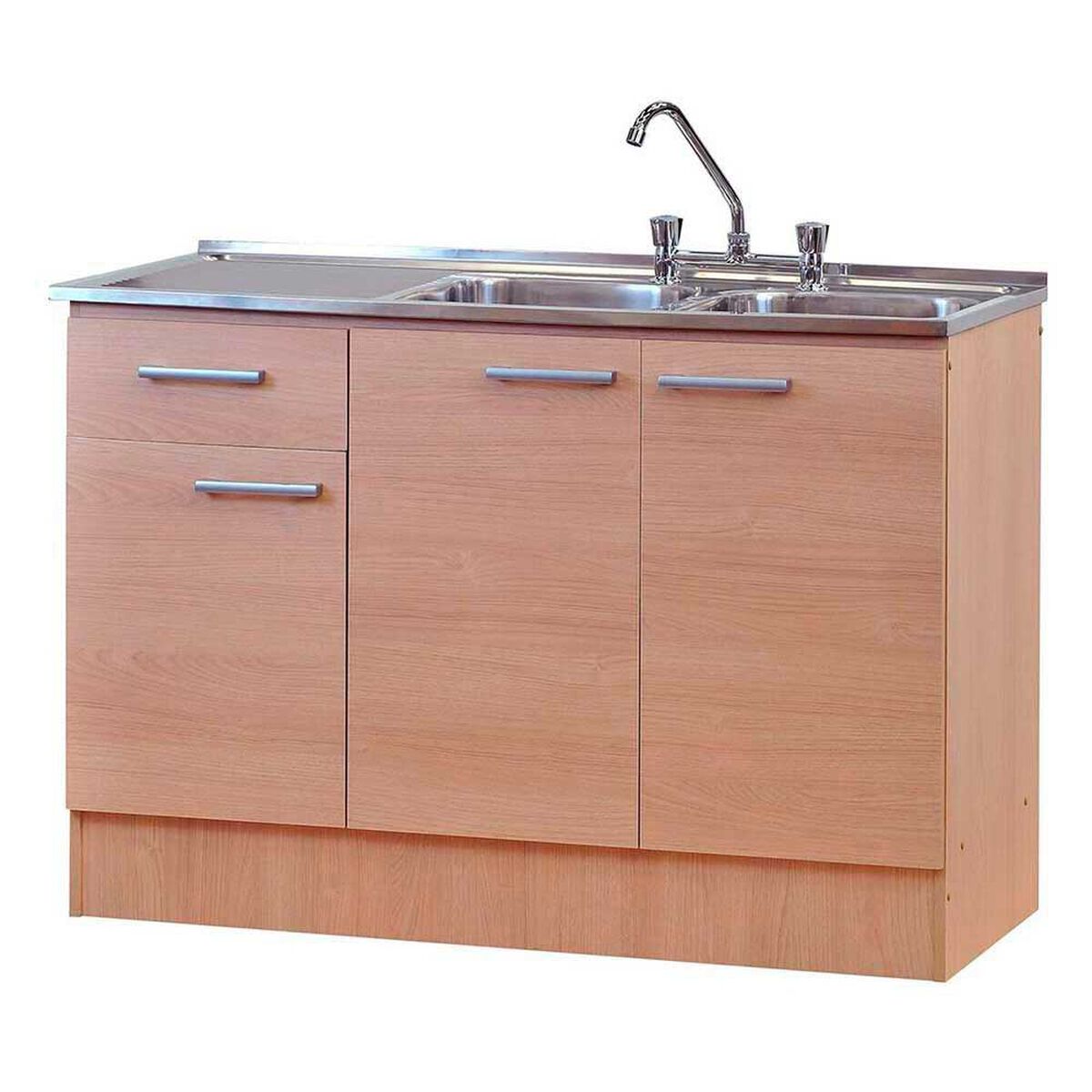 Mueble de Cocina Mobikit Kit 120 Izquierdo Beige 1 Cajones 3 Puertas