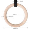 Anillas Olímpicas de Madera Fitness Calistenia K-FIT