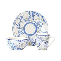 Vajilla Porcelana Doral Angelis 12 Piezas Fiorella